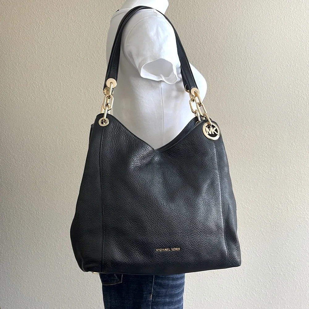 MICHAEL KORS Fulton Large Pebbled Leather Shoulder Bag - Picture 2 of 16